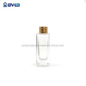 Transparent Long Glass Bottle with Aluminum Cap