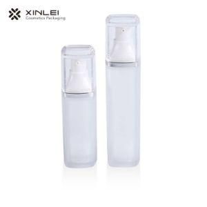 50ml Clear Square Shape Makeup Cosmetic Containers in Reliable Performance