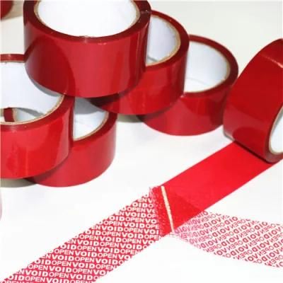 Manufacturer One Time Use Void Open Security Sealing Tamper Evident Hologram Packing Tape