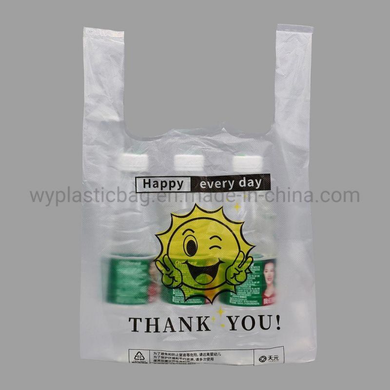 High Density Plastic Wastebin Bags with Patch Handle for Dustbin