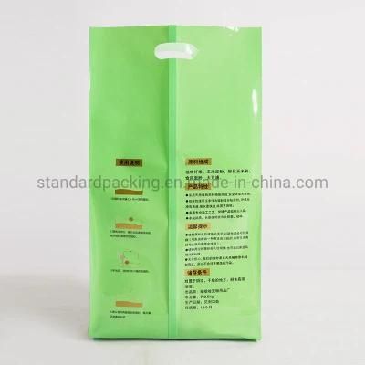Good Quality Plastic Tofu Cat Litter Sand Bag with Clear Window Colorful Logo Printing Design