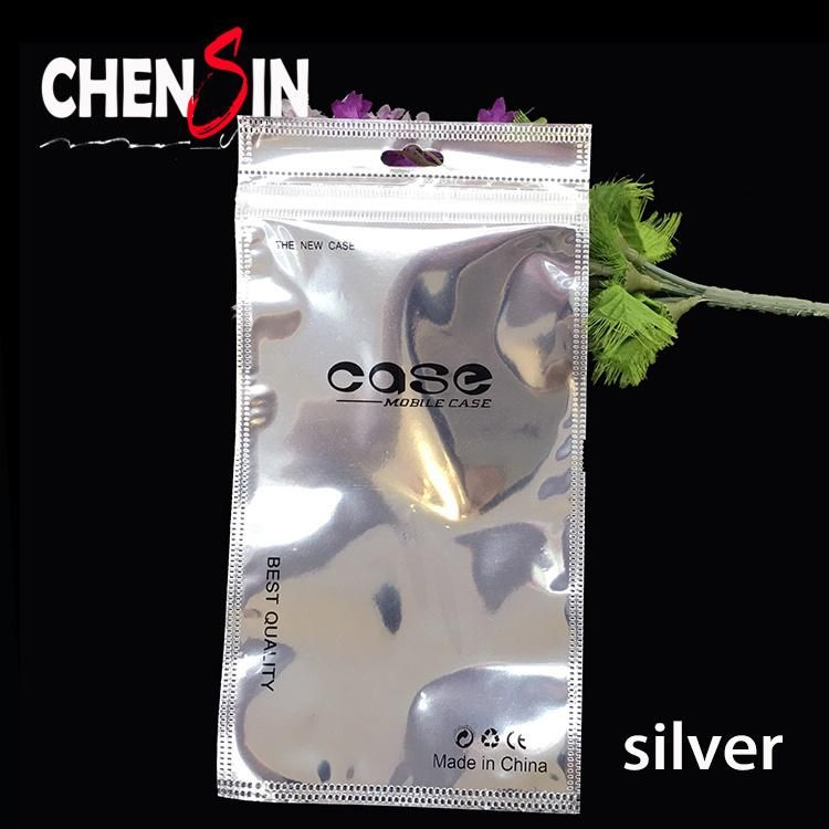 Silver Packaging Bag Aluminum Foil Plastic Bag with Zipper Bags