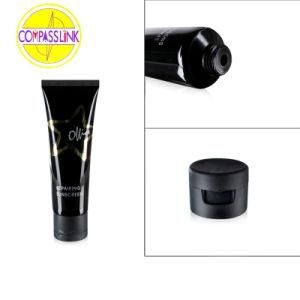 Glossy Black Sunscreen Empty Soft Tube Hot Sale Manufacturing OEM Wholesale Packaging Squeeze Cosmetic PE Plastic Tube