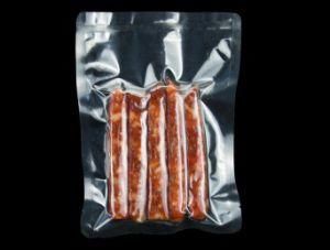 Heat Seal Color Laminated Transparent Vacuum Plastic Food Packing Bags for Sausage