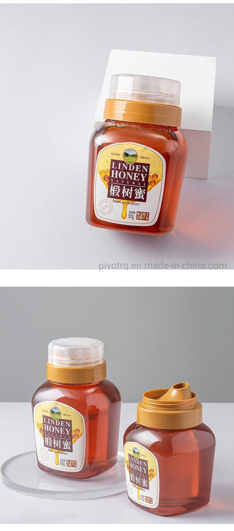 500g Clear Plastic Honey Bottle with PP Cap for Honey Packaging