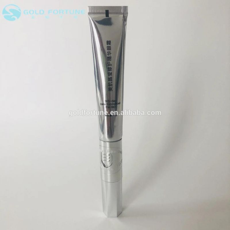 20ml Red Massage Cream Refillable Tube with Stainless Roller Ball