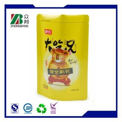 Custom Printing Resealable Zip Lock Food Packaging Bag for Snack