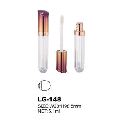 5ml Gradient Lipgloss Tube Unique Shape Rainbow Ombre Lipgloss Packaging
