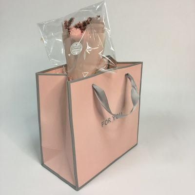 Custom Size Gift Packing Paper Bag Strong Thick Paper Bag Fancy Paper Bag Rope Silk Handle Customizable with Your Own Design