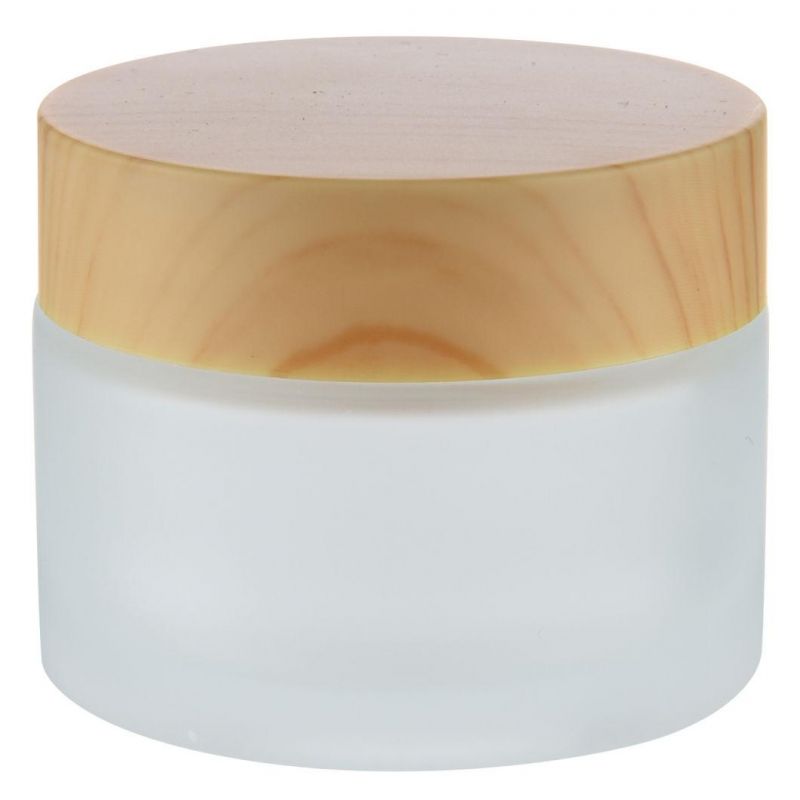 Factory Supply Packing Glass Jar with Bamboo Cap