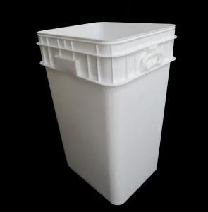 Best Quality 50L White Plastic Square Packaging Bucket with Tamper Evident Lid