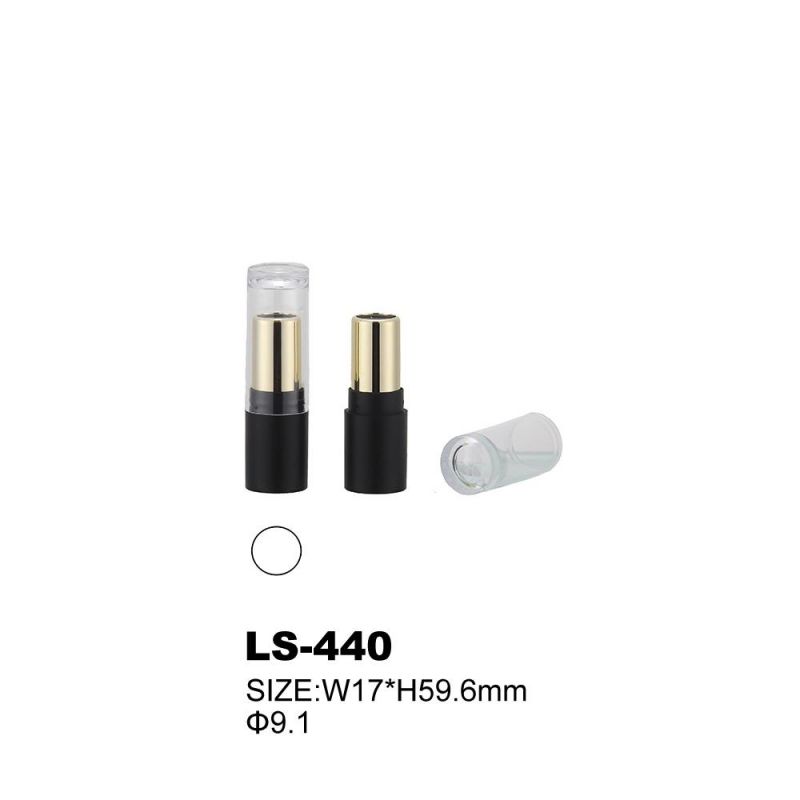 Custom Plastic Round Transparent Lipstick Casing Empty Lipstick Tube Cosmetic Packaging