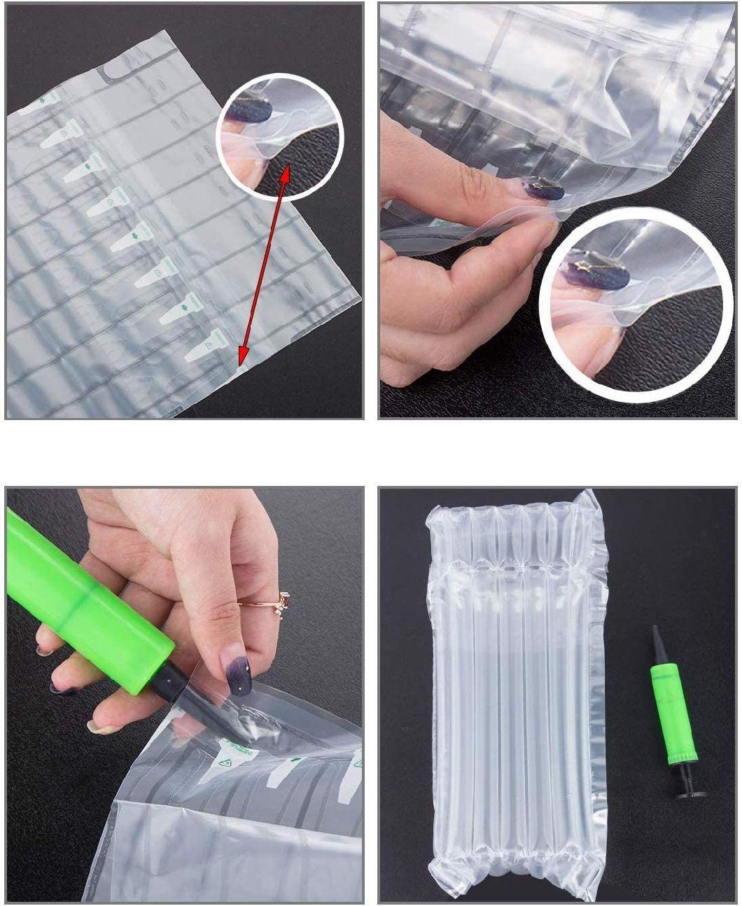 Air Cushion Inflatable Plastic Wrap Air Column Bubble Bag for Wine Bottle Protector