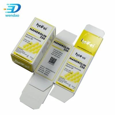 Self-Adhesive 10ml Pharmaceutical Steroid Label Glass Vial Box