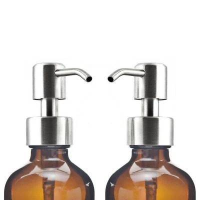 Amber Glass Bottle Soap Dispenser 300ml 500ml