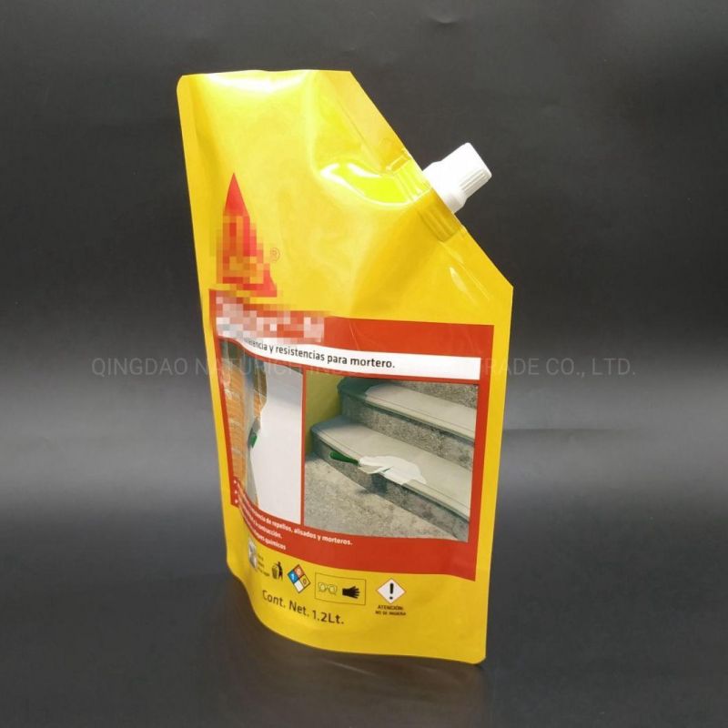 1.2lt Wall Adhesive Spout Bag Liquid Packaging Bag for Wall Adhesive