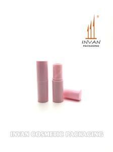 Elegant Round Empty Customized Packaging Tube Pink Lipstick Tube