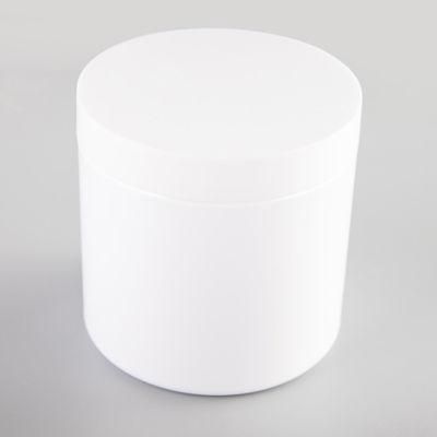 in Stock 500ml 17oz Amber Clear Cosmetic Cream Jar Wholesale Pet Face Bodybutter Containers Plastic Empty Jar with Lids