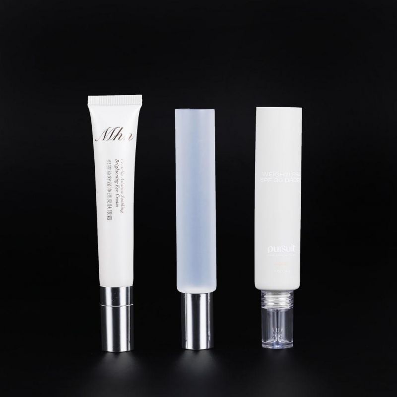 Cosmetic Packaging Empty Cream Lotion 100 G Plastic PE Soft Tube with Different Screw Lids Matte Black Cosmetic Squeeze Tube Plastic Products