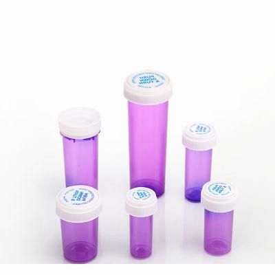 Pink Green Medecine Container PP Plastic Pharmacy Pill Capsule Vials with Push Down and Turn 30ml 50ml 160ml