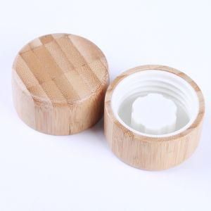 Clear Glass Bottle Bamboo Wooden Lid Perfume Bottle Wood Cap Luxury, Closures