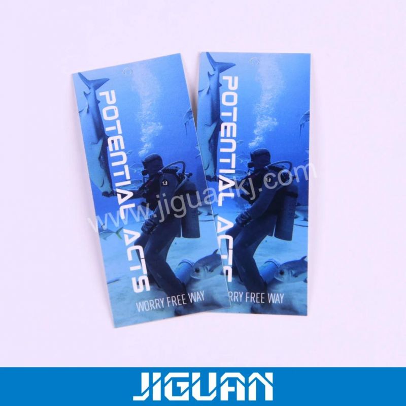 Shirt Label Folded Swing Paper Hang Tags Designs for Clothing