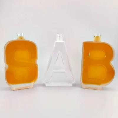 770ml B-Shaped Glass Wine Packing Bottle