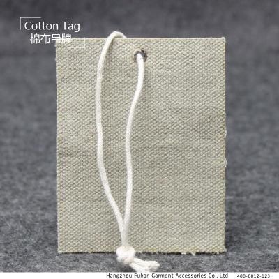 Canvas Printed Garment Canvas String Hang Tag