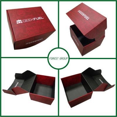 Red Cardboard Box 24 Hour Free Design Free Sample