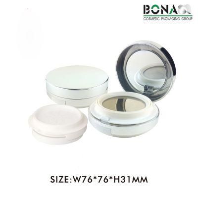 New Fashion 5g Plastic Empty Round Magnetic Cosmetic Compact