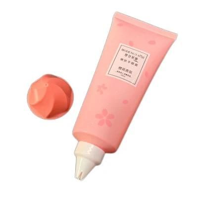 Custom 15ml 30ml Pink Cosmetic Soft Tube Face Wash Tube Cream Lotion Facial Cleanser Squeeze Tubes Packaging