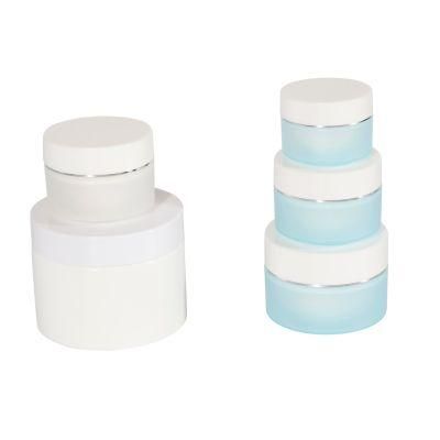 Custom Made White Round Plastic PP 12.5g 15g 20g 30g 50g Cosmetic Jar with Lid