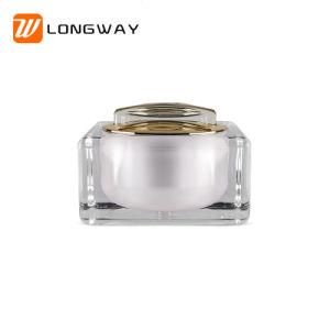 Acrylic Pearl Square Cream Jar 15g 30g