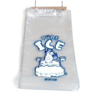 Food Grade Custom Printed Logo LDPE Plastic Wicket Ice Bags
