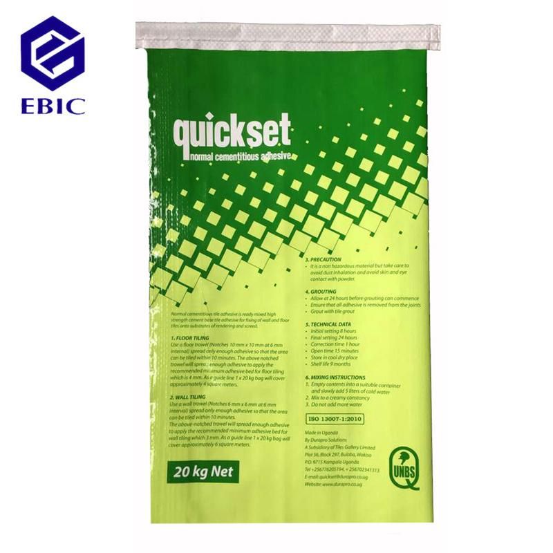 Animal Feed PP Woven Sack Bags with Coating Printing Film