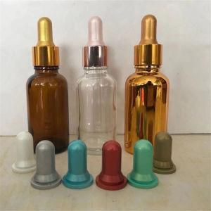 15ml/30ml/50ml/120ml Pink/Purple/Blue/Gold Dropper Glass Bottle with White/Black Rubber Head