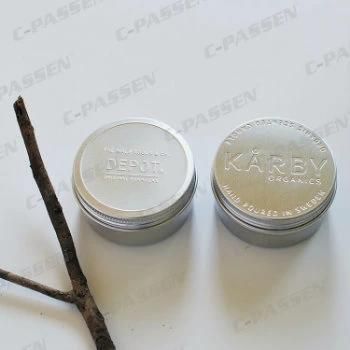 Pure Empty Aluminum Jar Cosmetic Packaging 80ml