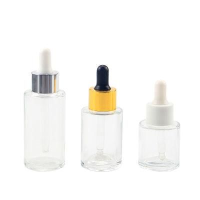 30ml Serum Bottle Cosmetic Transparent Glass Dropper Bottles