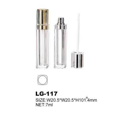 7ml Plastic Lip Gloss Wand Tubes with Brush Container Packaging