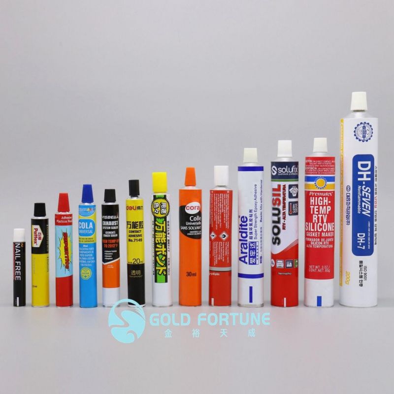 Adhesive Packing Aluminum Collapsible Tubes for Super Glue