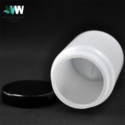 500ml Plastic White PE Cylinder Common Cover Bottle with Cap