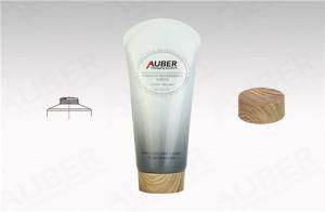 D40mm Customized Tube Packaging with Wood Texture Screw on Cap