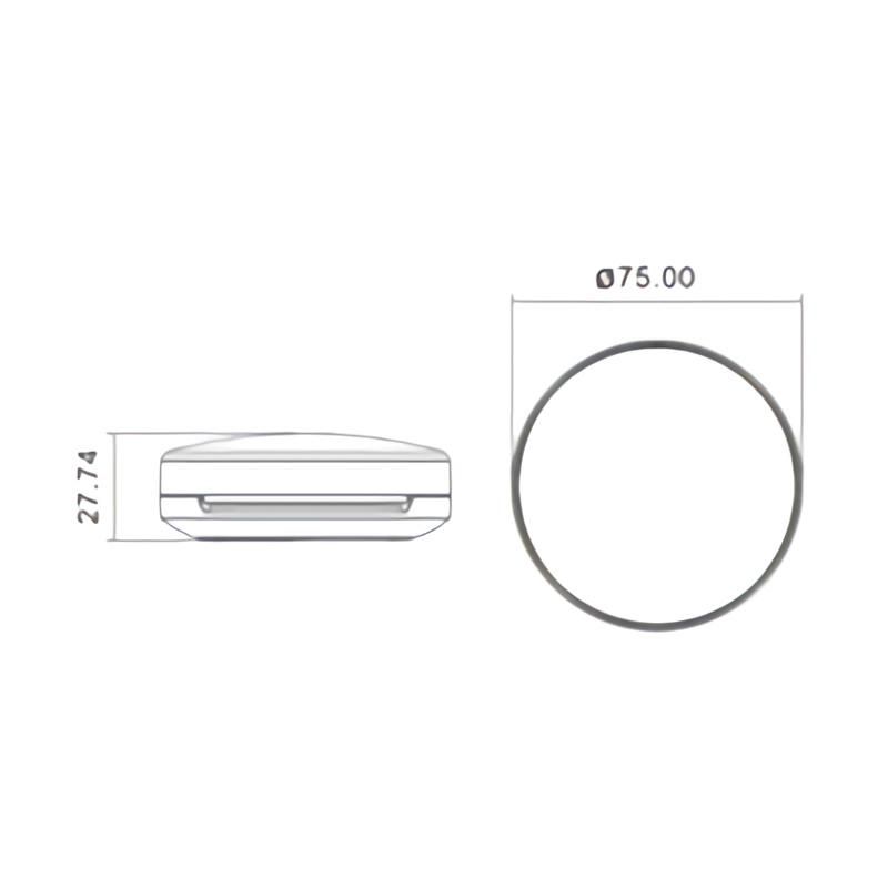 Empty Round White Plastic Bb Cushion Case with Sponge and Puff Custom Air Cushion Case for Liquid Foundation