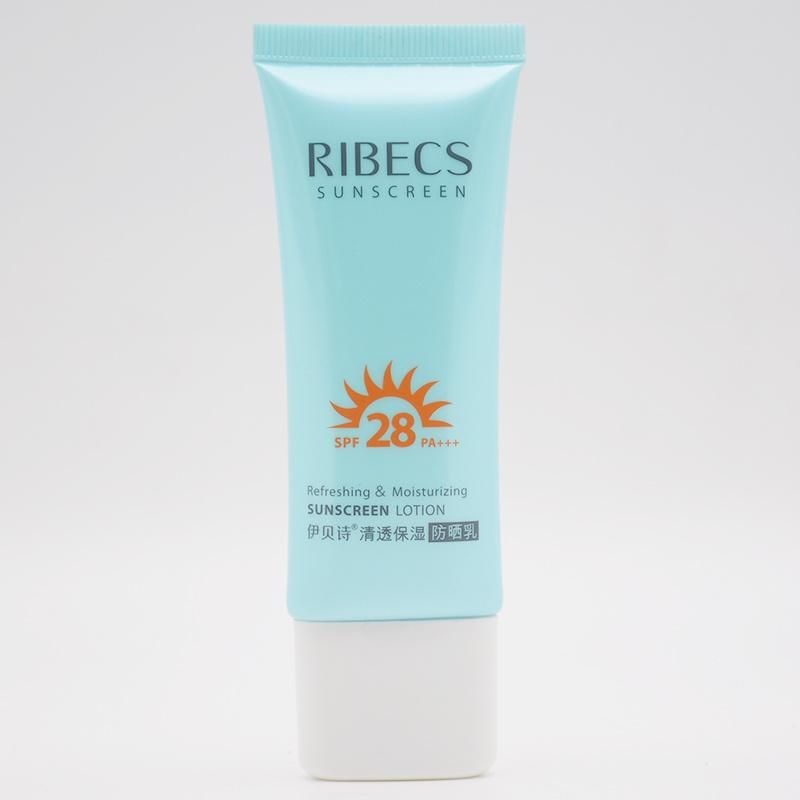 Guangzhou Factory Custom Sunscreen Cream Oval Cosmetic Plastic Tube
