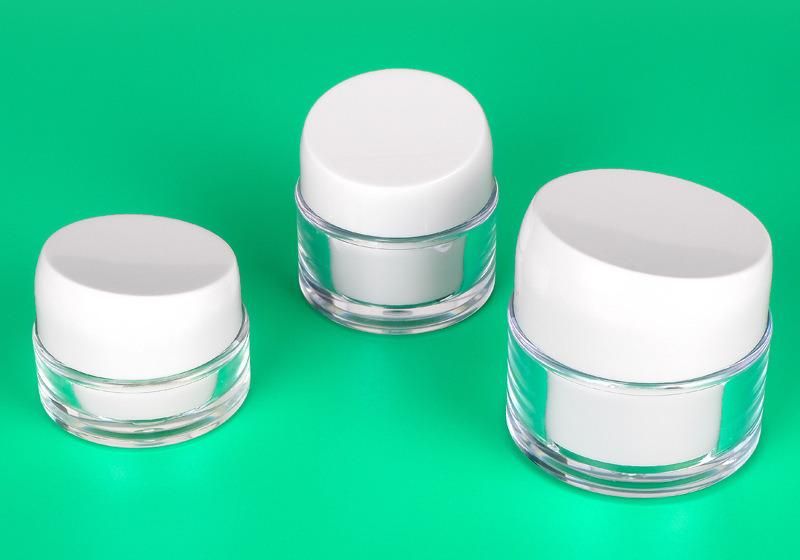 20ml 30ml 50ml PP Empty Clear Plastic Cream Jar for Skin Care Cream Body Lotion