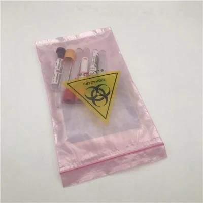 Customized Biohazaed Specimen Zip Lock Bag Resealable Specimen Bag for Laborratory