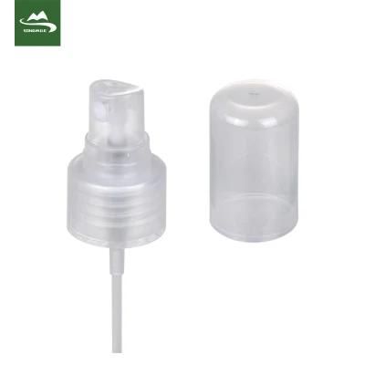 Smooth Ribbed Fine Mist Spray Pump with Clear PP Plastic Sprayer Cap 18/415 24/410 28/410