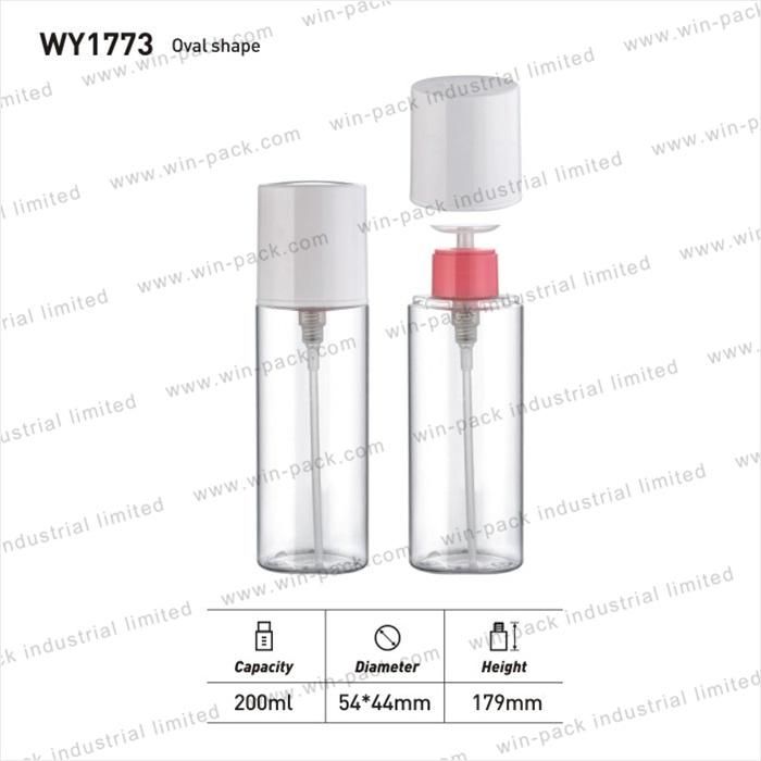Winpack Hot Sell Cosmetic 200ml Plastic Smoothing Toner Bottle with Pump