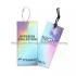 Custom Shape Luxury Laser Hanging Label Swing Hologram Paper Hang Tag Holographic Hangtag for Clothing Garment