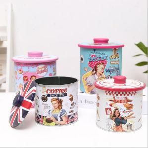 Directly Factory Customize Round Metal Tea Tin Can for Tea Package